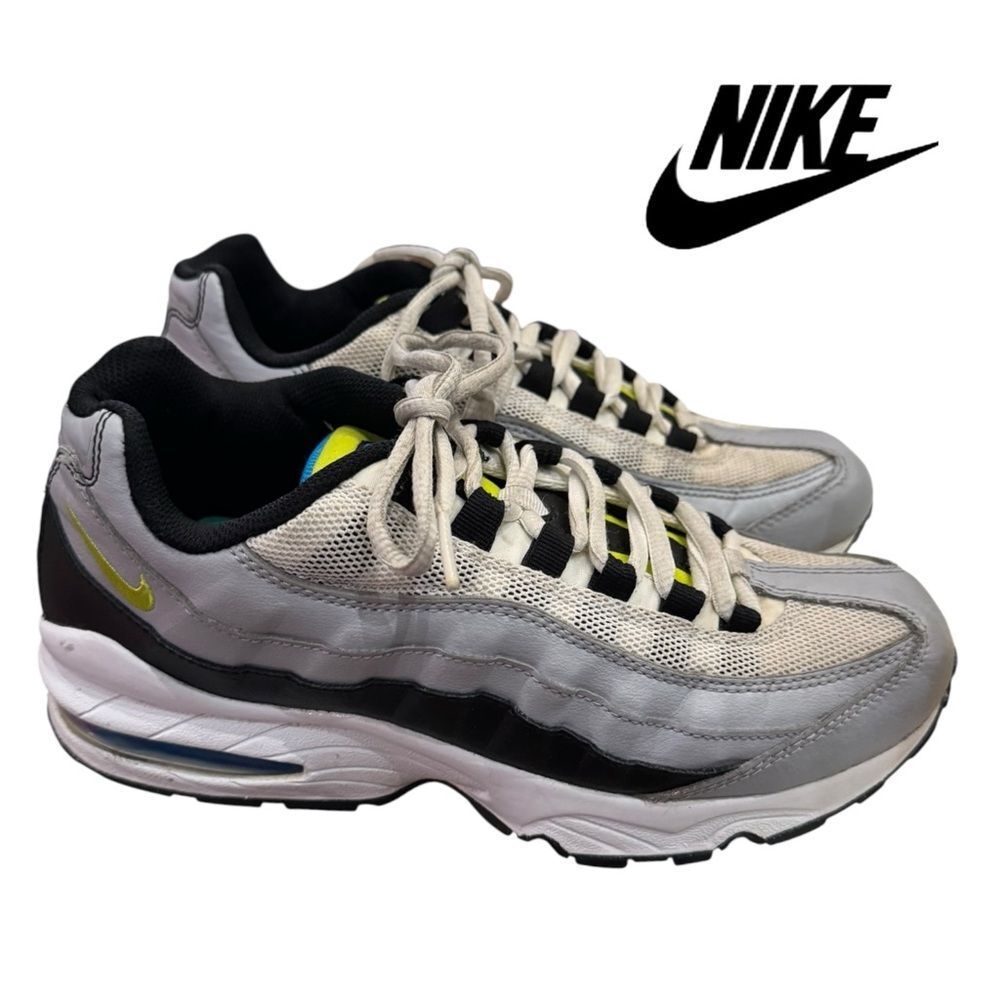 Nike Air Max 95 GS Grey Volt Youth Boys Sneakers 6.5Y